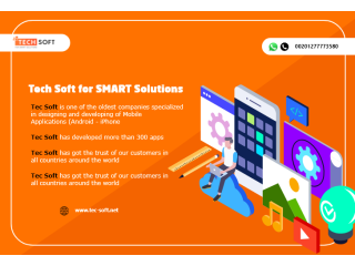 Mobile application development | website development | Tech Soft for SMART Solutions